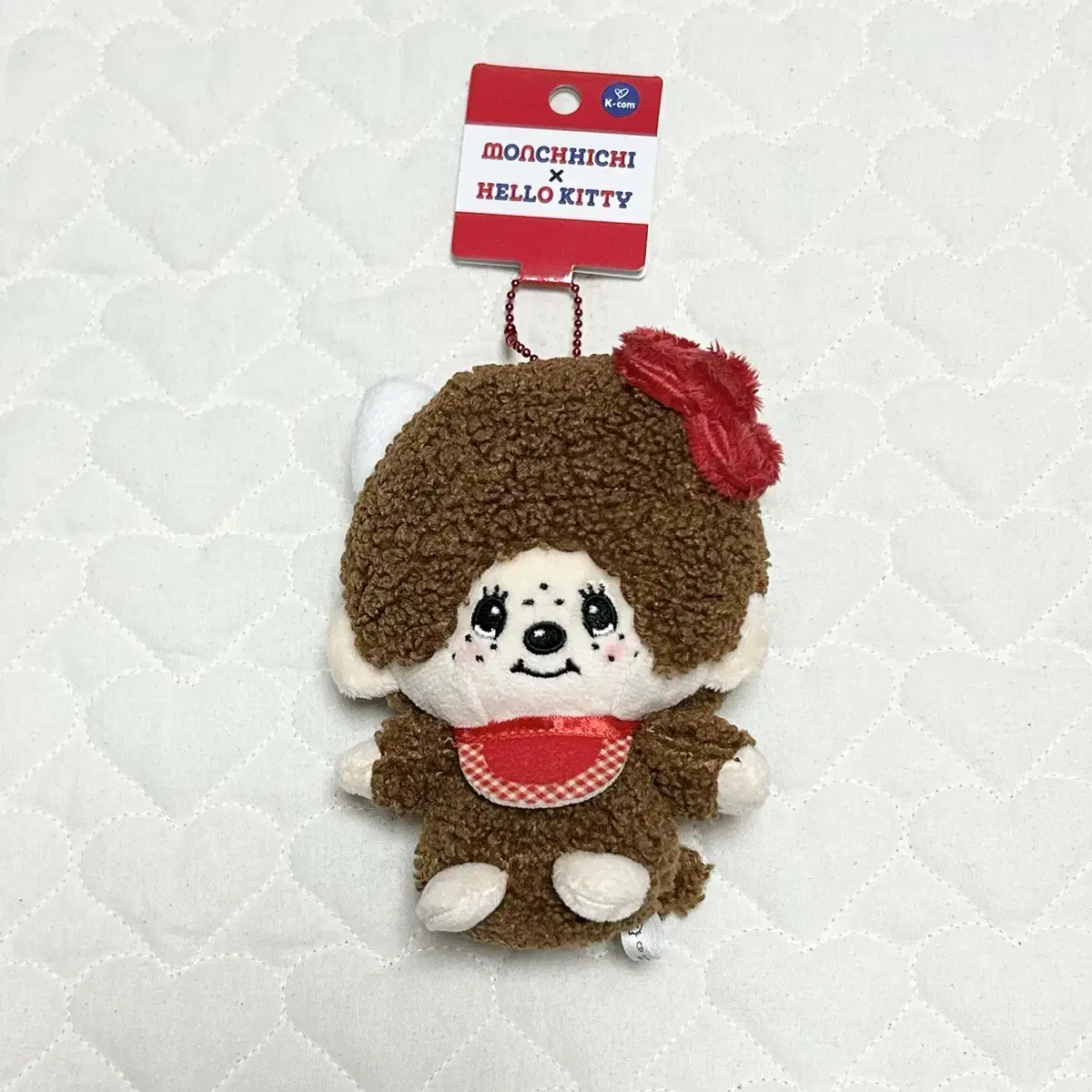Monchhichi x Hello Kitty Mascot Keyring