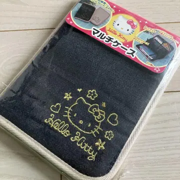 키티 데님 소재 멀티 케이스