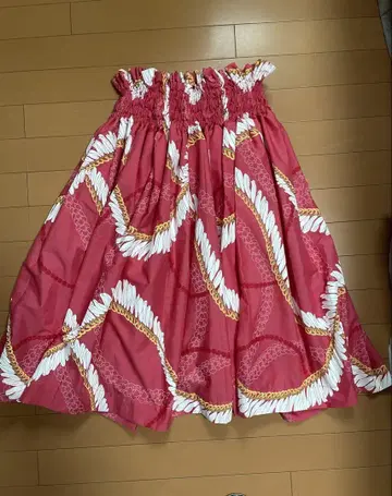 훌라 댄스 스커트 파우 스커트 하와이안 스커트