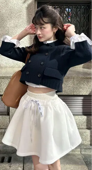 bibiy NELLY MINI SKIRT 새상품 화이트