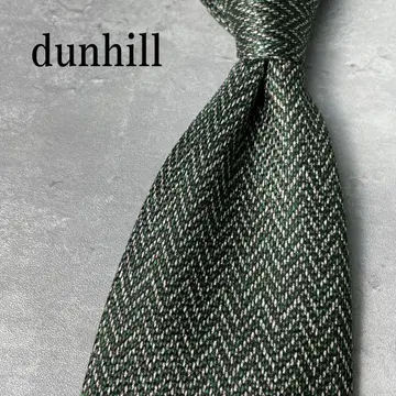 새상품급 dunhill 던힐 헤링본 넥타이 그린 그린