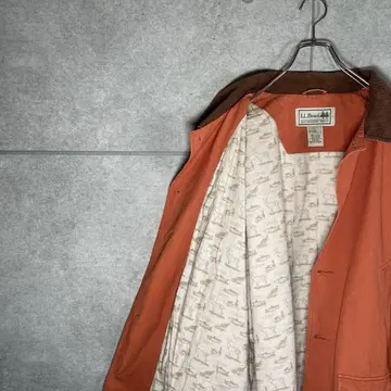 L.L.Bean 헌팅 자켓 코듀로이 덕 소재 애니멀 무늬