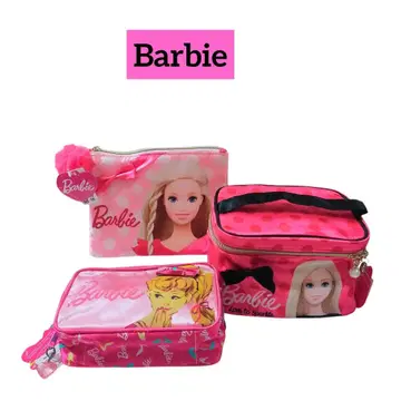 바비 [Barbie] 베니티 파우치 3개 세트 핑크