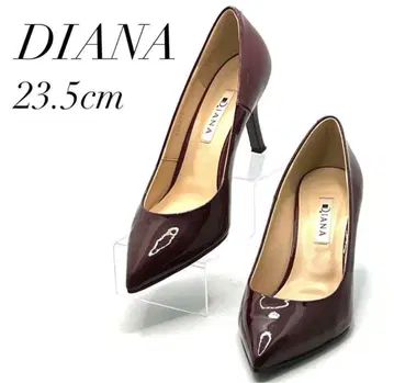 펌프스 DIANA 하이힐 빨간색 에나멜 23.5cm