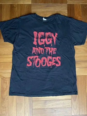Iggy and the Stooges 이기 팝 티셔츠 블랙 M~L
