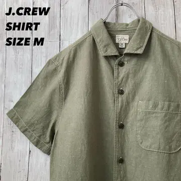 J.CREW 제이크루 반팔 커버올 셔츠 사이즈 M 그린 미국 빈티지 의류