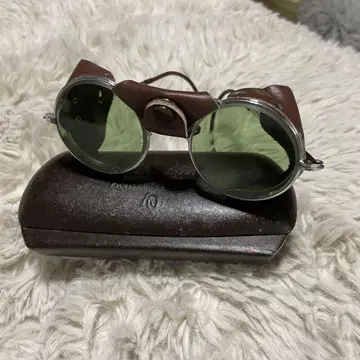 빈티지 American Optical 가죽 방품 고글