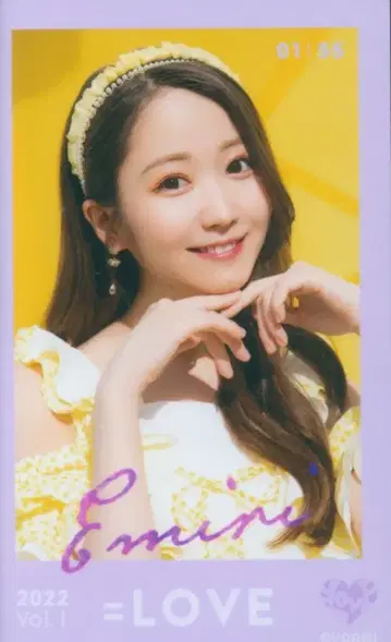 =LOVE 2022 VOL.1 오타니 에미리 미니 포토 카드 1/55