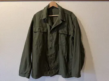 미군 실물 UTILITY JACKET OG-107 M 코튼 새틴