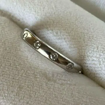 다이아몬드 반지 풀 이터니티 도즈 링 12호 플라티나 900