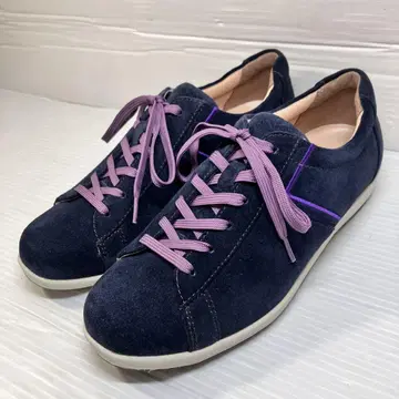 문스타 스웨이드 가죽 스니커즈 경량 23cm