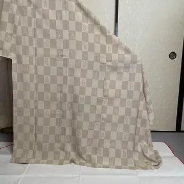 단이 시오자와 쓰미 기모노 격자 무늬 가스리 무늬