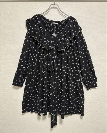 [SALE] 츠모리치사토 세일러 칼라 원피스 도트 새상품