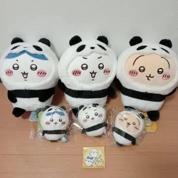 치이카와 팬더 봉제 인형 마스코트 6종 세트 씰 포함 가격 인하 중!