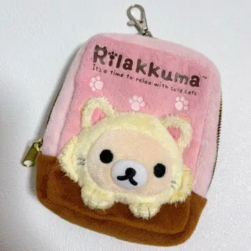 코리락쿠마 고양이 낚시릴 패스 케이스