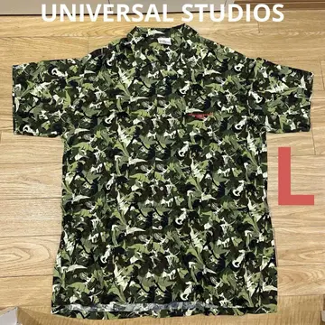 쥬라기 공원 카모플라쥬 셔츠 UNIVERSAL STUDIOS JAPAN