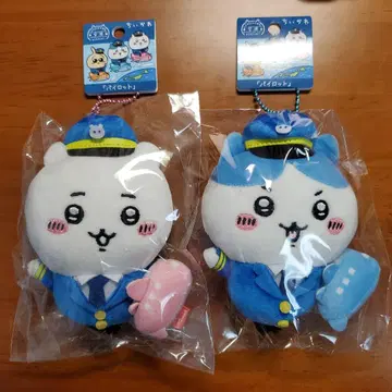 공항 한정판 치이카와 (먼작귀) 하치와레 파이롯트 봉제 인형 키체인 키링