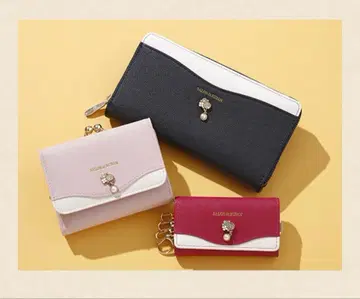 미사용 새상품 SALON de RUBAN 장지갑 핑크