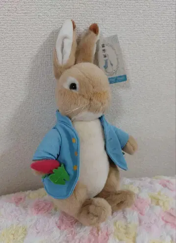 피터 래빗 토끼 봉제 인형 파랑 자켓