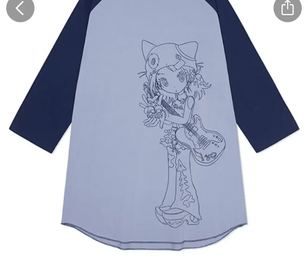 Kirsh Sun One Bird Graphic Raglan Long Sleeve Navy