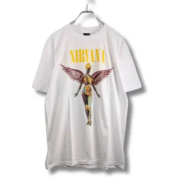 NIRVANA 너바나 밴딩 티셔츠 프린트 티셔츠 새상품 NA118