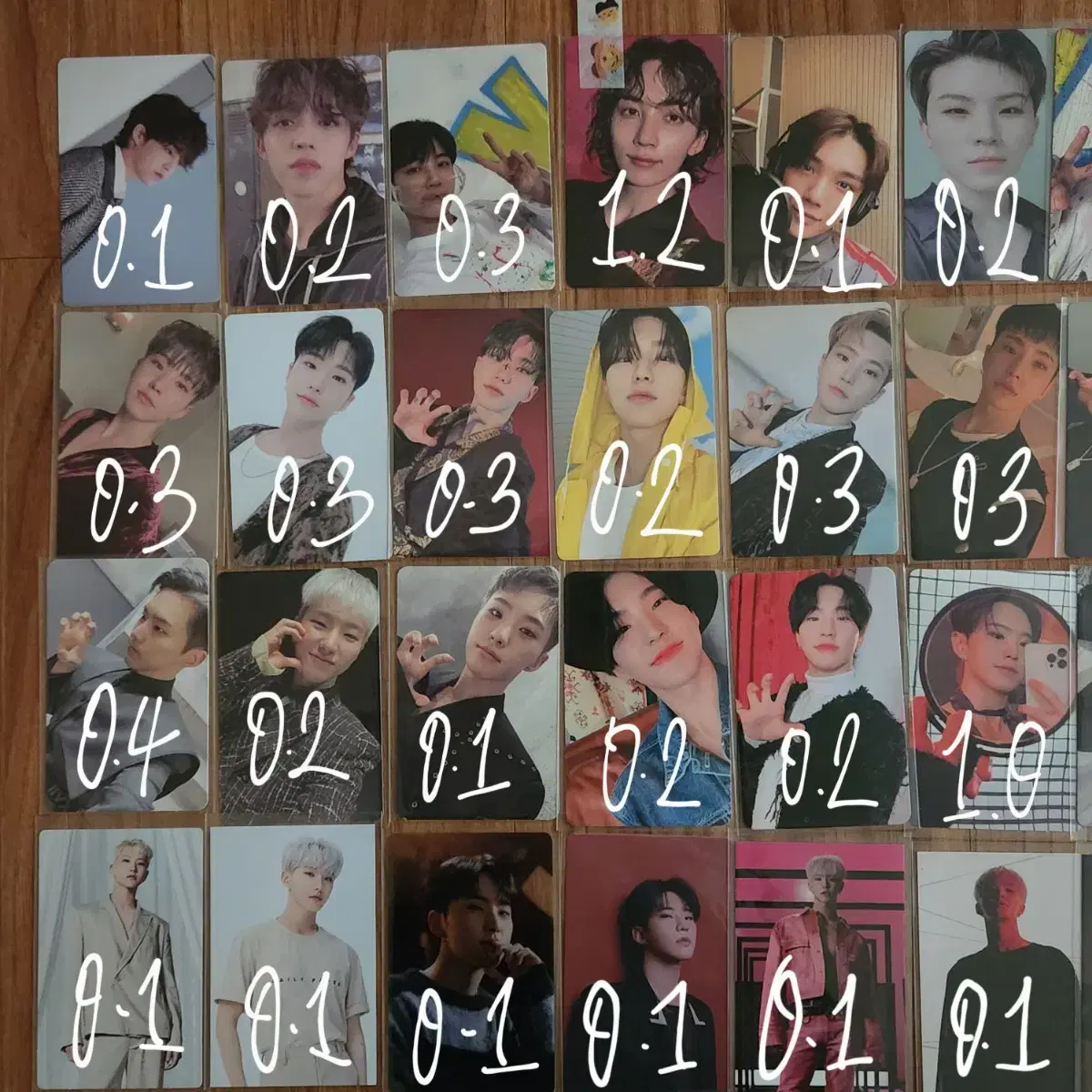 세븐틴 포카 정한 호시 버논 도겸 아타카 페더썬 fml 멤버십 나나투어