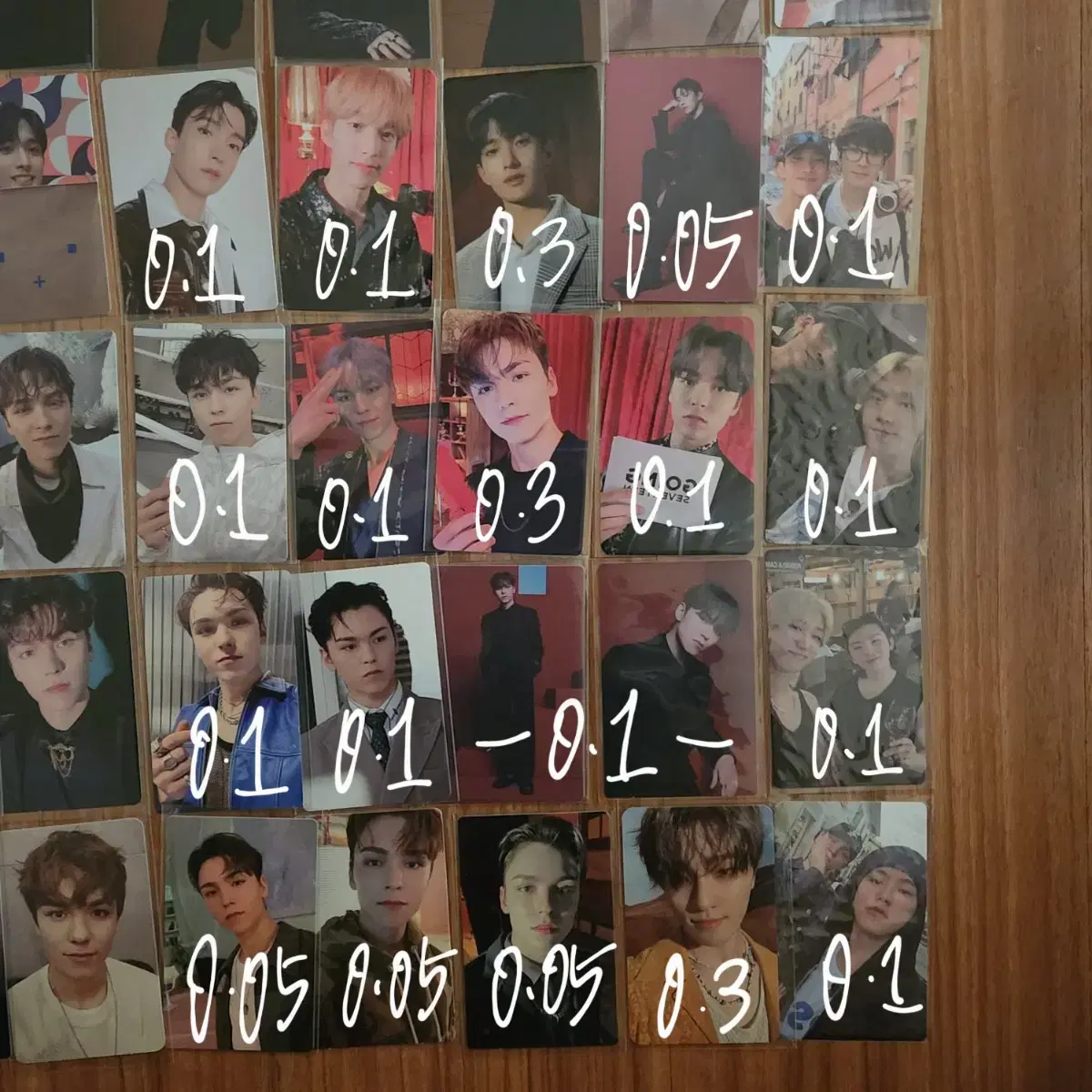 세븐틴 포카 정한 호시 버논 도겸 아타카 페더썬 fml 멤버십 나나투어