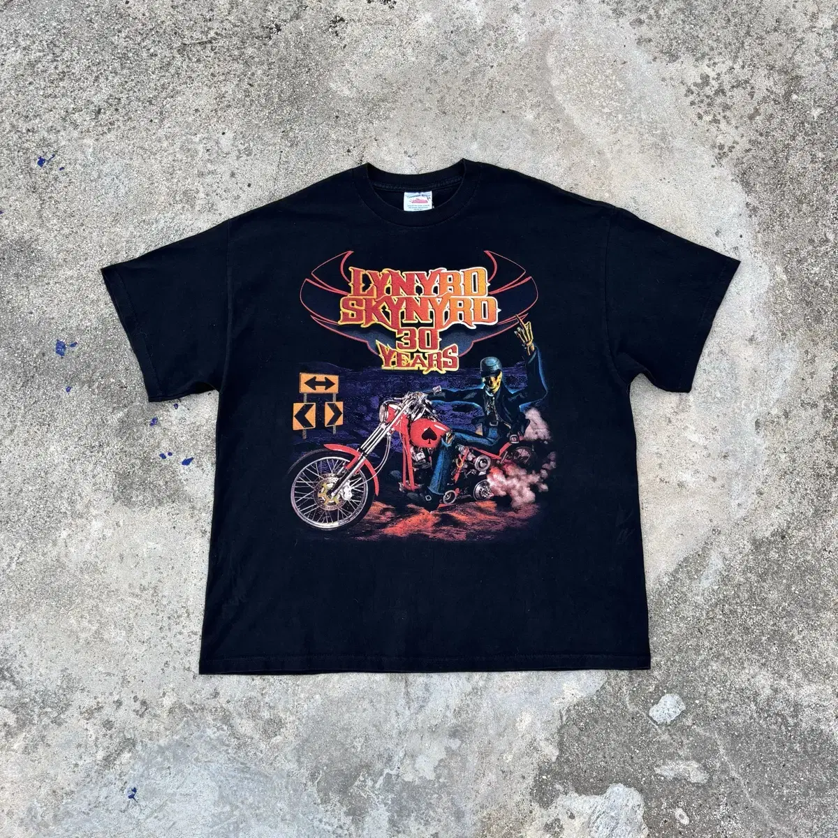 00s USA OG Lynyrd Skynyrd Rock Band Short Sleeve T-Shirt XL