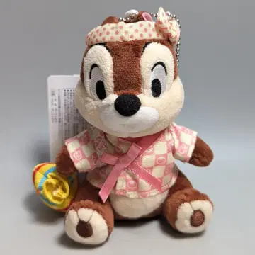 도쿄 디즈니 리조트 봉제 인형 배지 칩 (유카타 머리띠)
