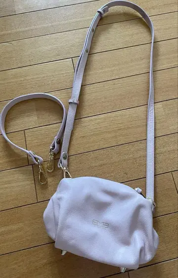 MY BEST BAG 가죽 숄더백 옅은 핑크