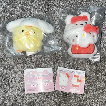 산리오 스튜디오 하늘 콜라보레이션 푹신푹신 봉제 인형 헬로키티 & 포포