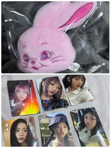newjeans 뉴진스 하니 토끼 토끼 키링 트레이딩 카드