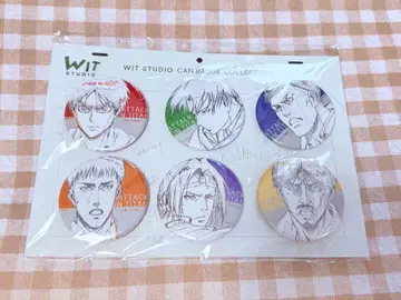 진격의 거인 wit studio 캔뱃지 Season2 6종 세트 C