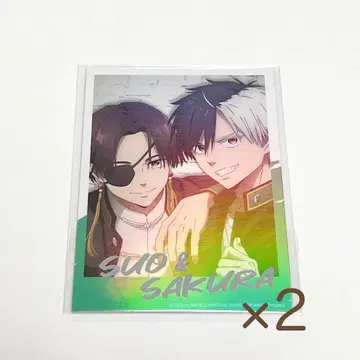 wind breaker 벚꽃 소방 폴라로이드풍 카드 2장