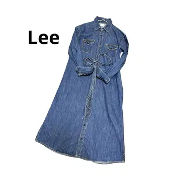 Lee 데님 원피스 롱 셔츠 원피스 M