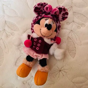 레오파드 무늬 미니 마우스 봉제 인형 배지 누이바