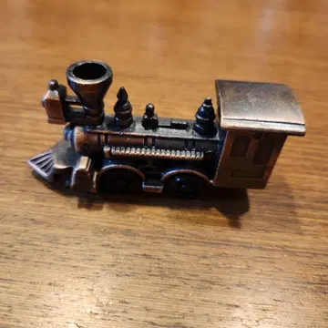 레어 레트로 브론즈 양철제 증기기관차 연필깎이