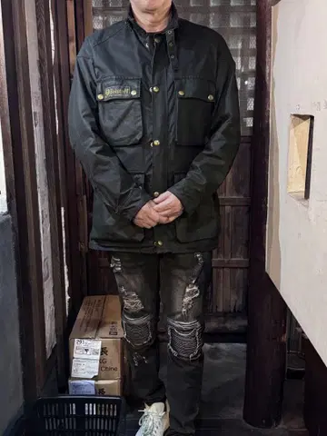 80년대 빈티지 영국산 Belstaff 트라이얼 마스터 (L)