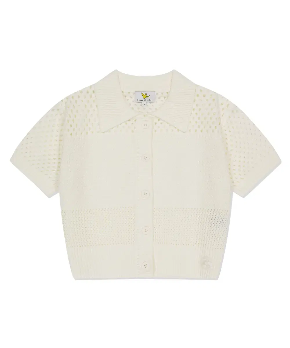 What It Isnt Crochet Kara Short Sleeve Cardigan Ivory