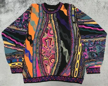 coogi 멀티 컬러 3D 니트