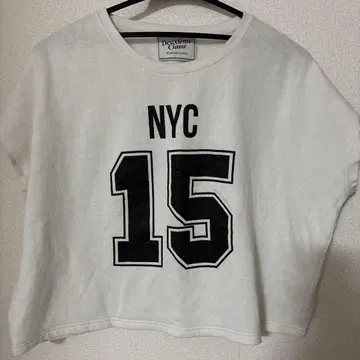deuxieme classe NYC15 프린트 크롭 티셔츠 저리