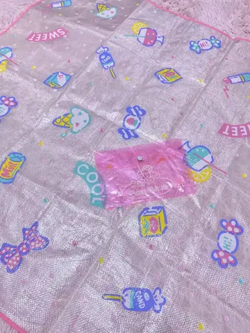 산리오 당시 물건 프레쉬 펀치 돗자리 sanrio 레트로