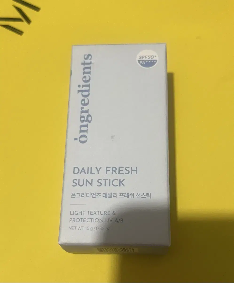 Ongredients Daily Fresh Sun Stick, new