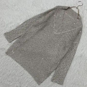 Otto Collection 스팽글 니트 베이지 M 세련된