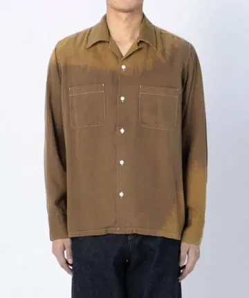 NOMA t.d. Bleach LS 셔츠 오픈 카라 셔츠