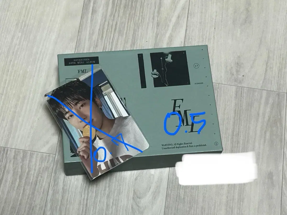 세븐틴 fml 앨범 포카 양도합니다