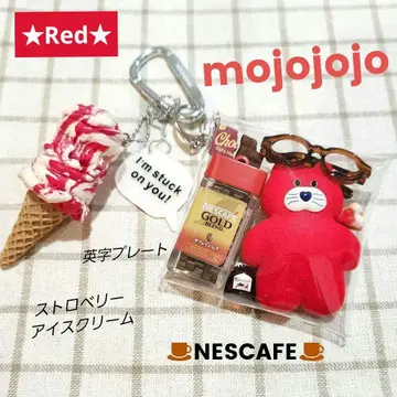 가챠 파우치 mojojojo NESCAFE 아이스 초코 안경