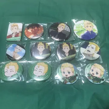 도쿄 리벤저스 하나가키 타케미치 캔뱃지 세트