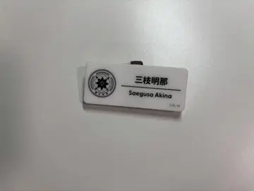 미에지 아키나 네임 배지