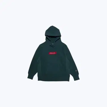 Champion milkfed. 리버스 위브 후드티 BOX 로고 그린